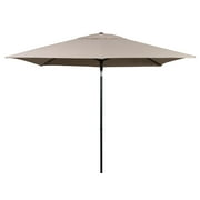 Mainstays 6 x 7.5 Foot Push-Up Rectangular Market Umbrella Tan