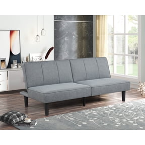Mainstays Studio 66 in Convertible Futon, Gray Upholstery