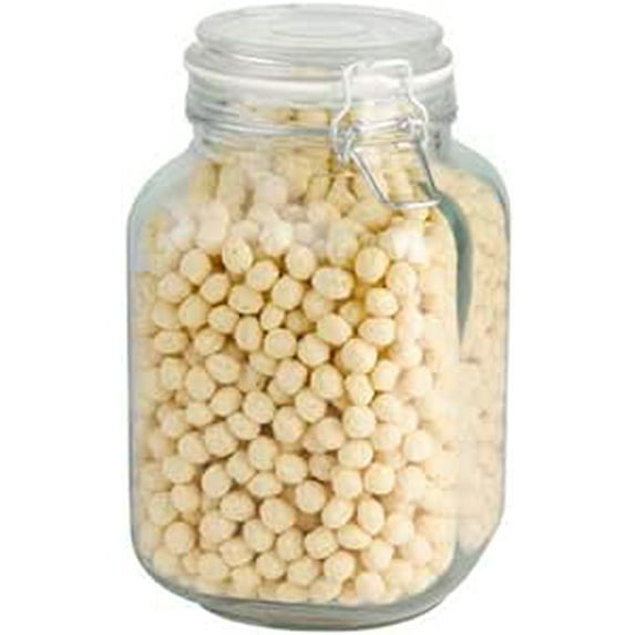 Mainstays 67 oz Clear Glass Jar with Clamp Lid