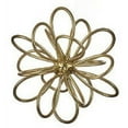 thumbnail interactive-video image 1 of Mainstays 6in x 6in Contemporary Metal Floral Tabletop Orb, Gold, 1 of 6