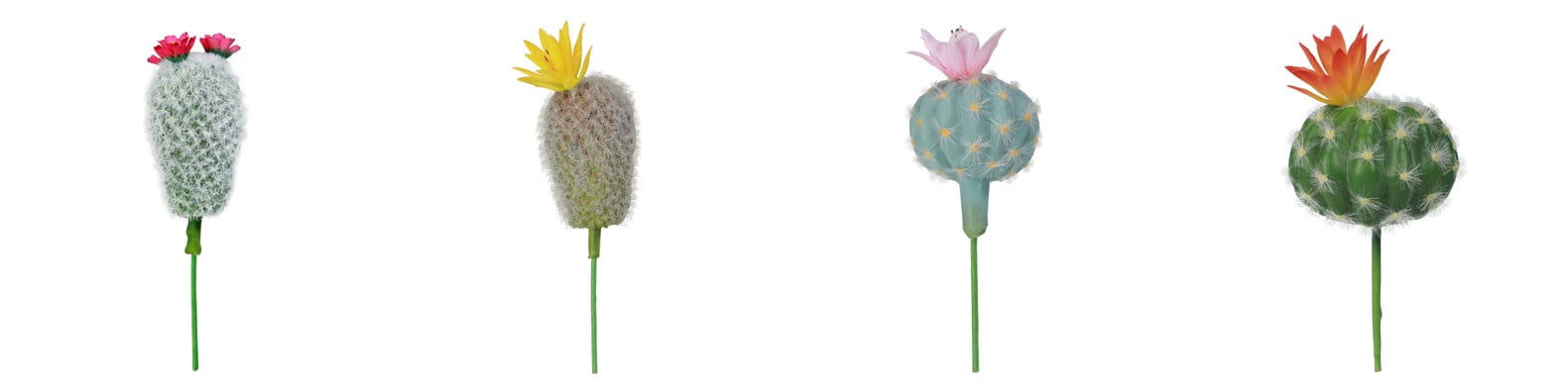 Mainstays 7.1" Assorted Multi-Colored Artificial Cactus Succulent Picks