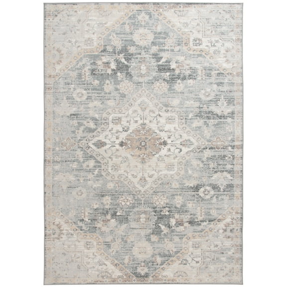 Mainstays 7'10"x9'10" Persian Medallion Indoor Area Rug