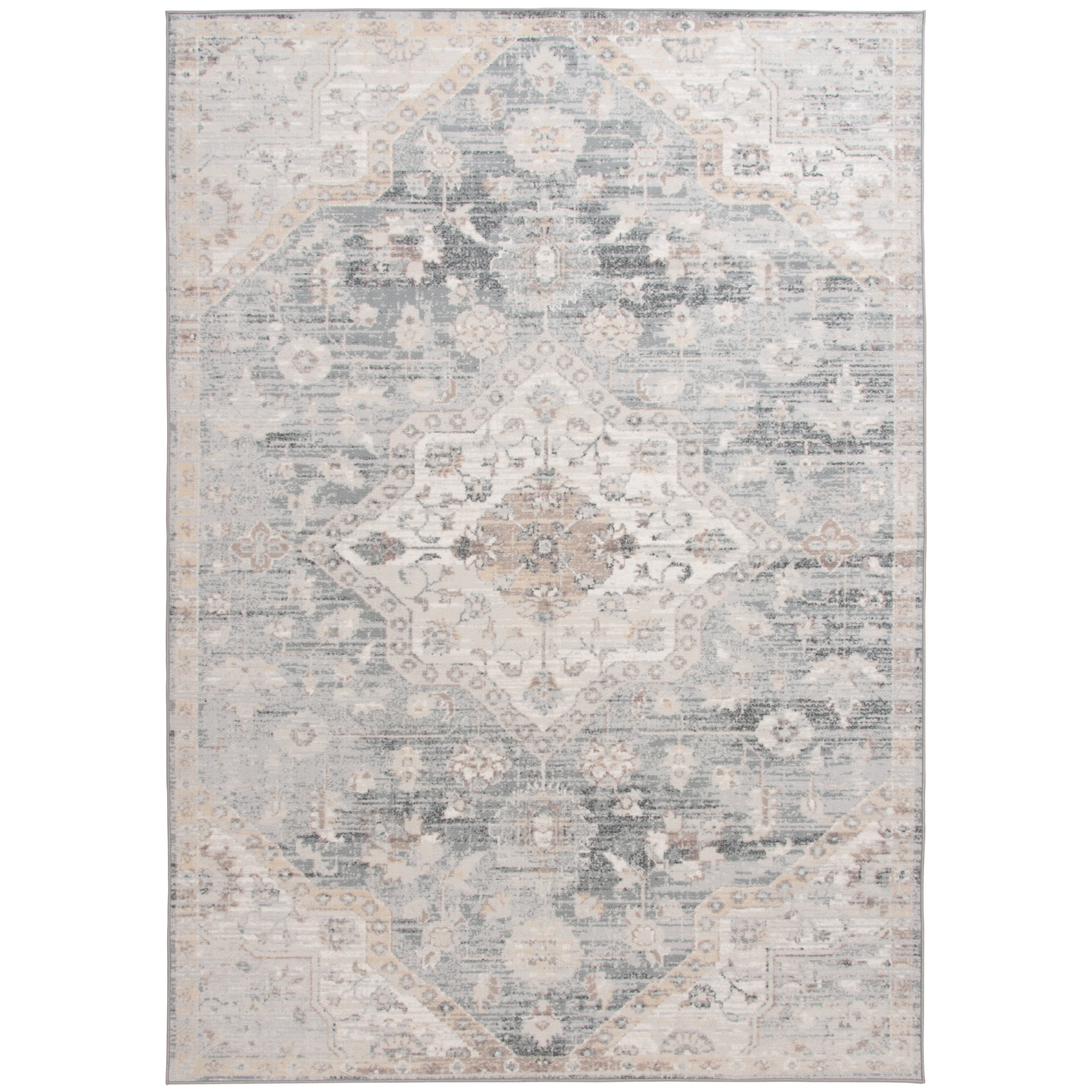 Mainstays 7'10"x9'10" Persian Medallion Indoor Area Rug - Walmart.com