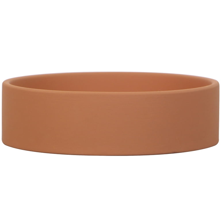 Mainstays 7.2in Mod Terra Saucer Terracotta Water Drainage Catcher