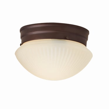 Mainstays 11 Inch LED Flush-Mount Ceiling Light Satin Nickel with ...