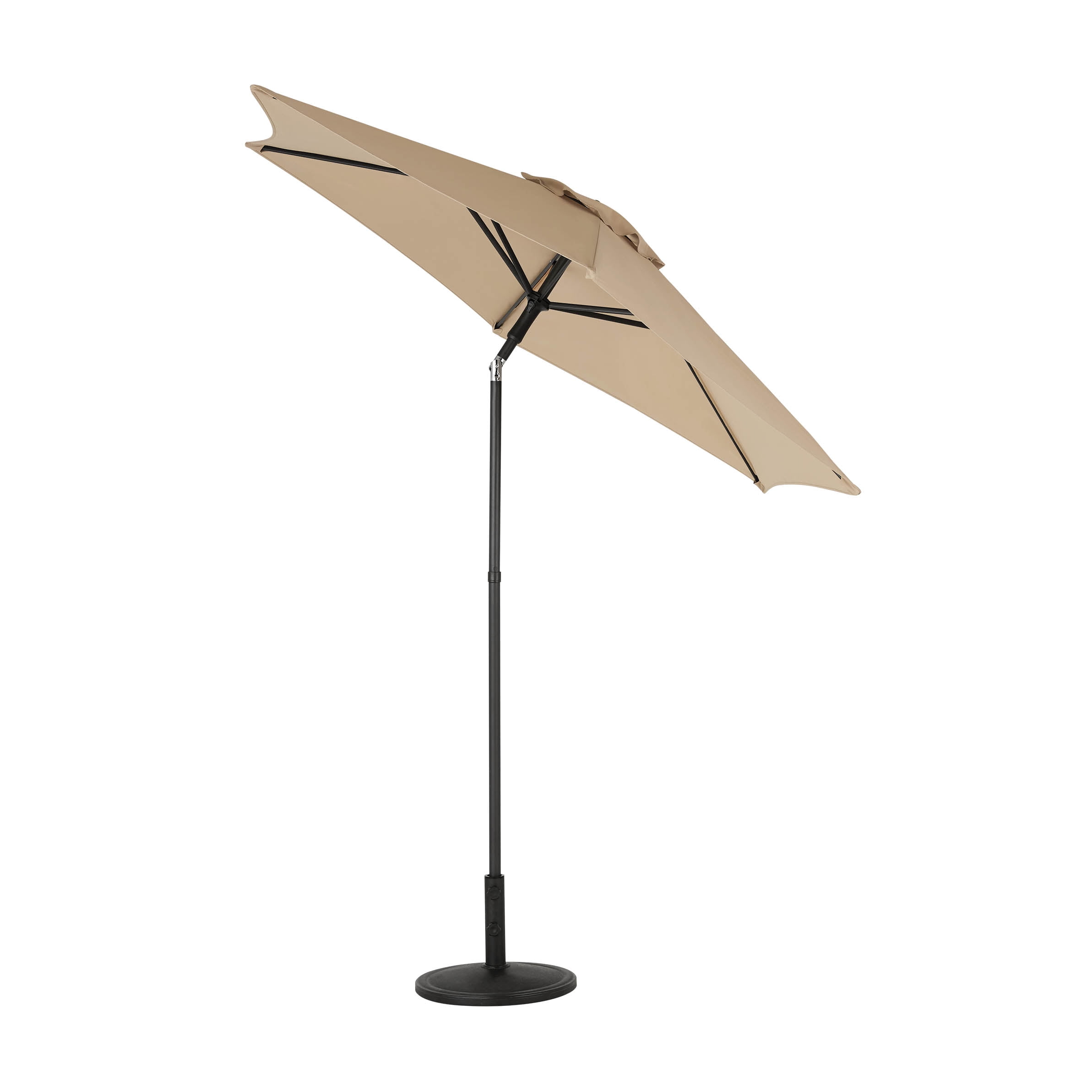 Mainstays 7.5-Foot Push-Up Round Market Umbrella, Tan - Walmart.com