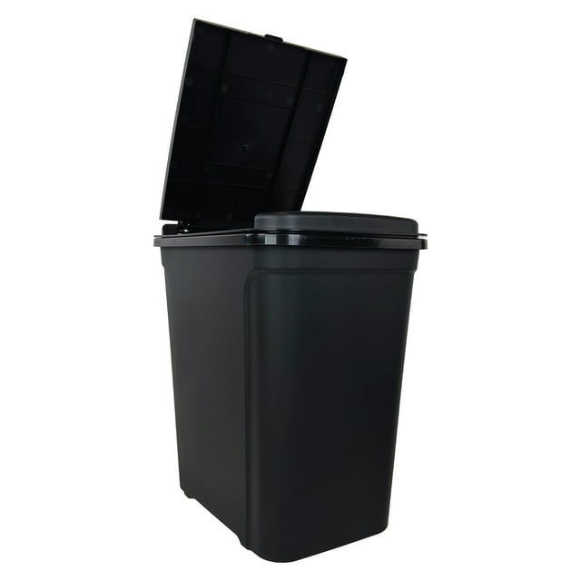 Mainstays 7.6 Gallon Kitchen Trashcan, Plastic Touch Top Lid Trashcan