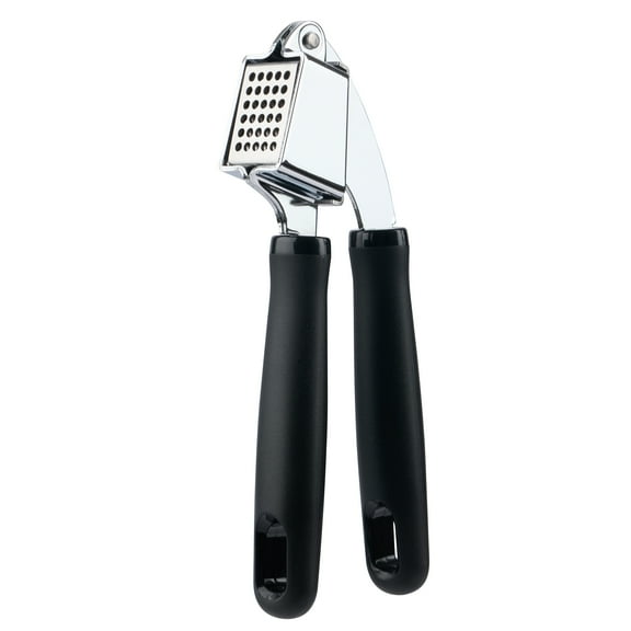 Mainstays 7.7in Ergonomic Lightweight Stainless Steel Garlic Press
