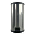 Mainstays 7.9 Gallon Trash Can, Plastic Round Step Kitchen Trash Can