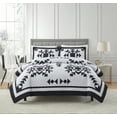 thumbnail image 1 of Mainstays 7 Piece Black & White Quilt Set with Sheets, Full, 1 of 5