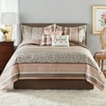 thumbnail image 1 of Mainstays 7-Piece Blush Jacquard Comforter Bedding Set, Full-Queen (Adult), 1 of 11