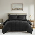 thumbnail image 1 of Mainstays Reversible Down Alternative 7-Piece Bed-in-a-Bag Set, Queen, Black, 1 of 10