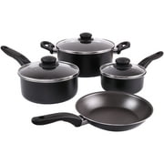 Momostar induction pots and pans, stainless steel pots and pans set 4pcs  with lid, induction cookware for oven & dishwasher safe by mo