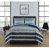 Actual Color: Blue & Grey Stripe, Bed Size: Full