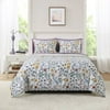 Actual Color: White Multi Floral, Bed Size: Full