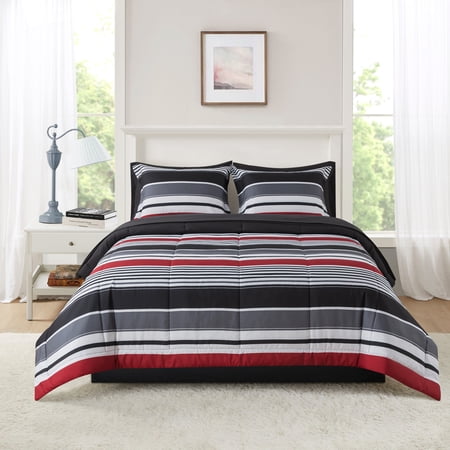 MAINSTAYS ALL IN ONE REVERSIBLE COMFORTER AND SHEET...