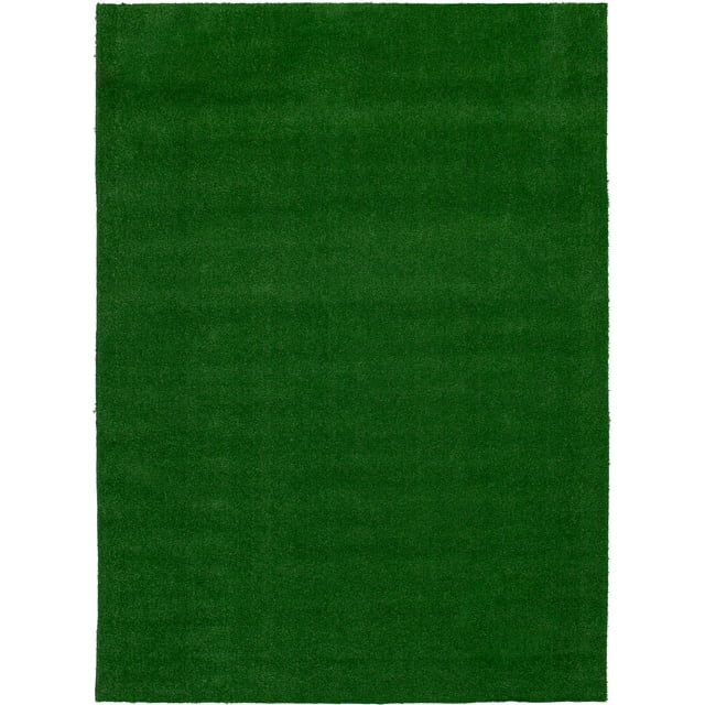 Mainstays 7' x 10' Green Luxury Faux Grass Outdoor Area Rug