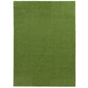Mainstays Green Faux Grass Outdoor Rug, 7'x10'