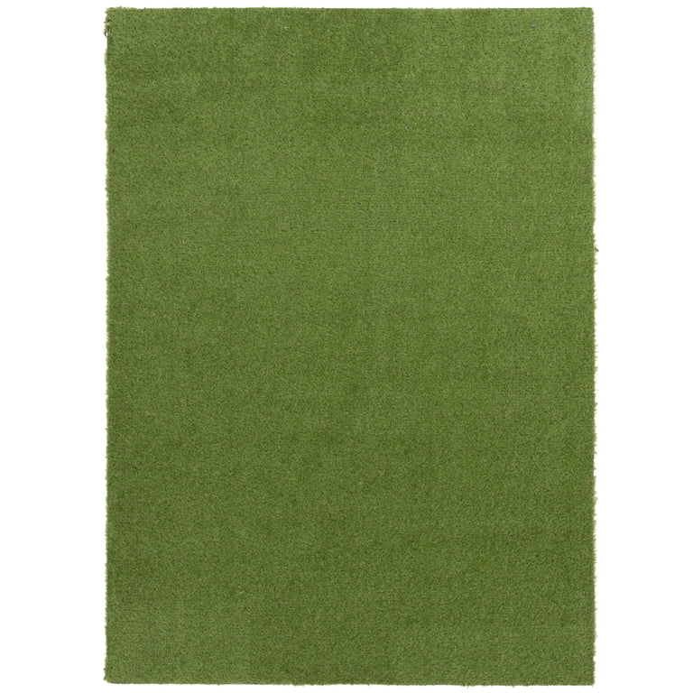 Free Shipping! Mainstays 7x10 Green Faux Grass Outdoor Rug, All