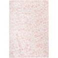 thumbnail image 1 of Mainstays Pink Floral Faux Fur Indoor Area Rug, 7'x10', 1 of 8