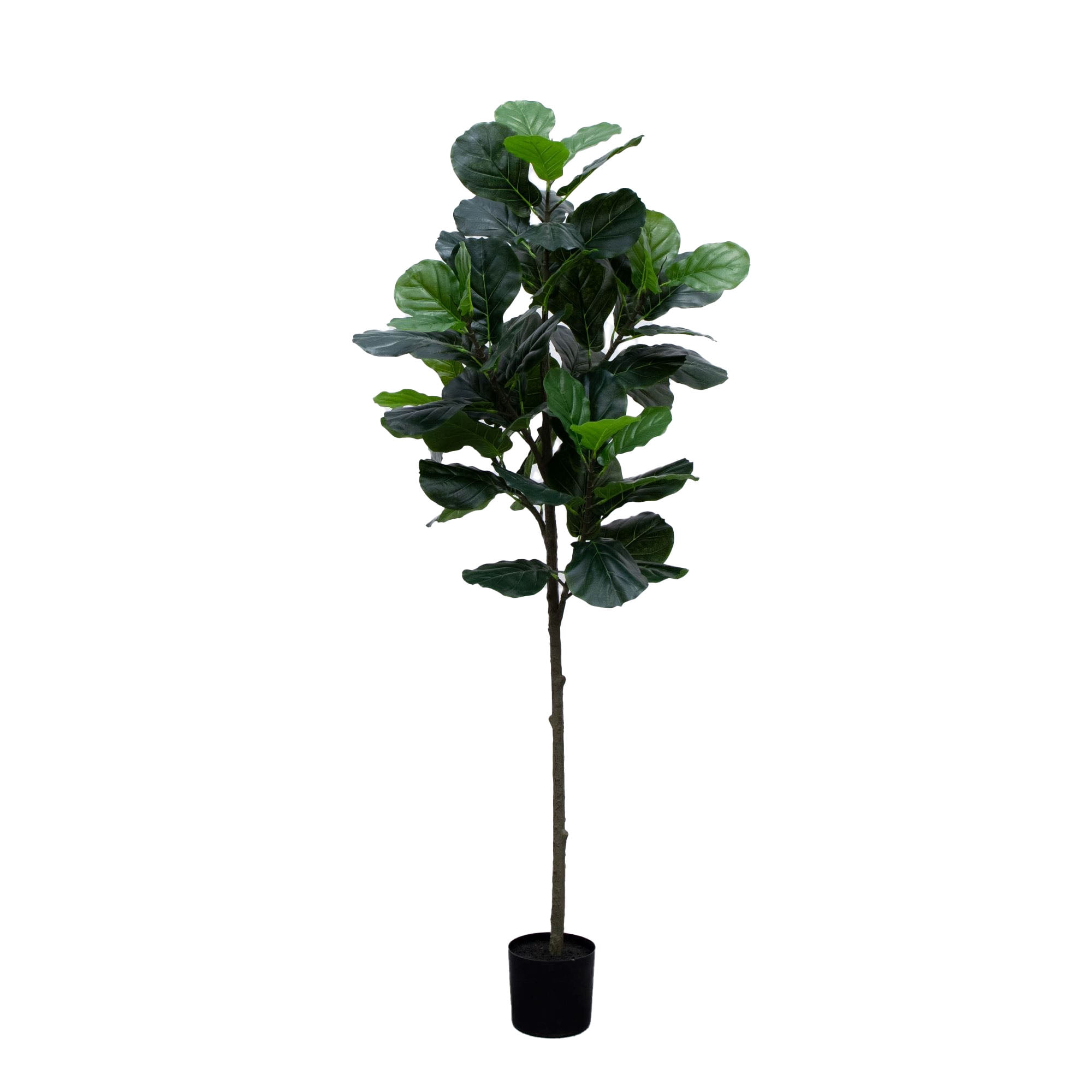 Mainstays 70" Artificial Indoor Fiddle Leaf Fig Tree in Black Pot