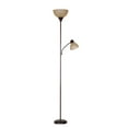 thumbnail image 1 of Mainstays 72'' Brown Combo Floor Lamp with Reading Light, Modern Design, 1 of 11
