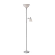 Mainstays 72" White Combo Floor Lamp with Reading Lamp, Modern Design
