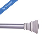 Tiges Magnétiques Réglables Kenney | Lot De 2 | Blanc | Ajustables 8,75 à 40 Cm | Pour Rideaux Légers