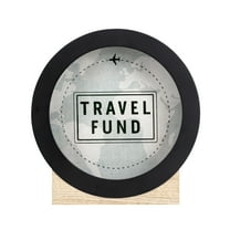 Mainstays 8.25" Travel Fund Bank, Black