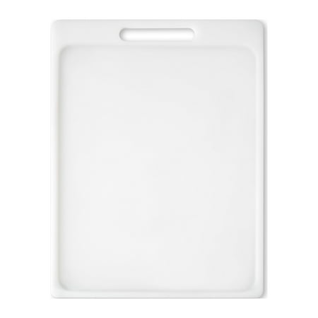 Mainstays Polypropylene Non-Slip Cutting Board, White, 8.5" X 11"