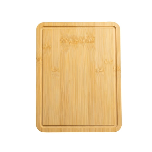 Mainstays 8.5" x 11" Non-Slip Bamboo Cutting Board, 100% Natural Bamboo Color, with Juice Groove
