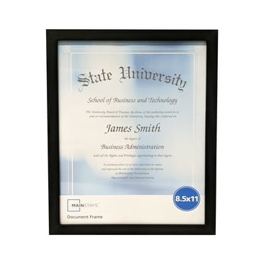 Mainstays 8.5x11 Document Picture Frame, Black