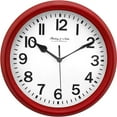 Mainstays 8.78" Basic Clock Red