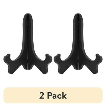 (2 pack) Mainstays 8" Black Plastic Picture Display Easel