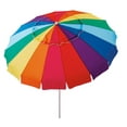 thumbnail image 1 of Mainstays 8 Feet Vented Beach Umbrella w/Tilt, Rainbow, 1 of 8