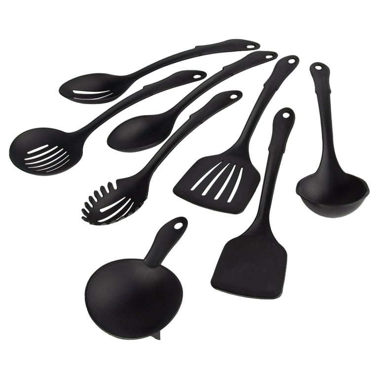 Mainstays 8-Piece Nylon Kitchen Utensil Set with Connector Ring