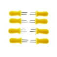 thumbnail image 1 of Mainstays Yellow 8-Piece Stainless Steel Corn Skewer Set, 1 of 6