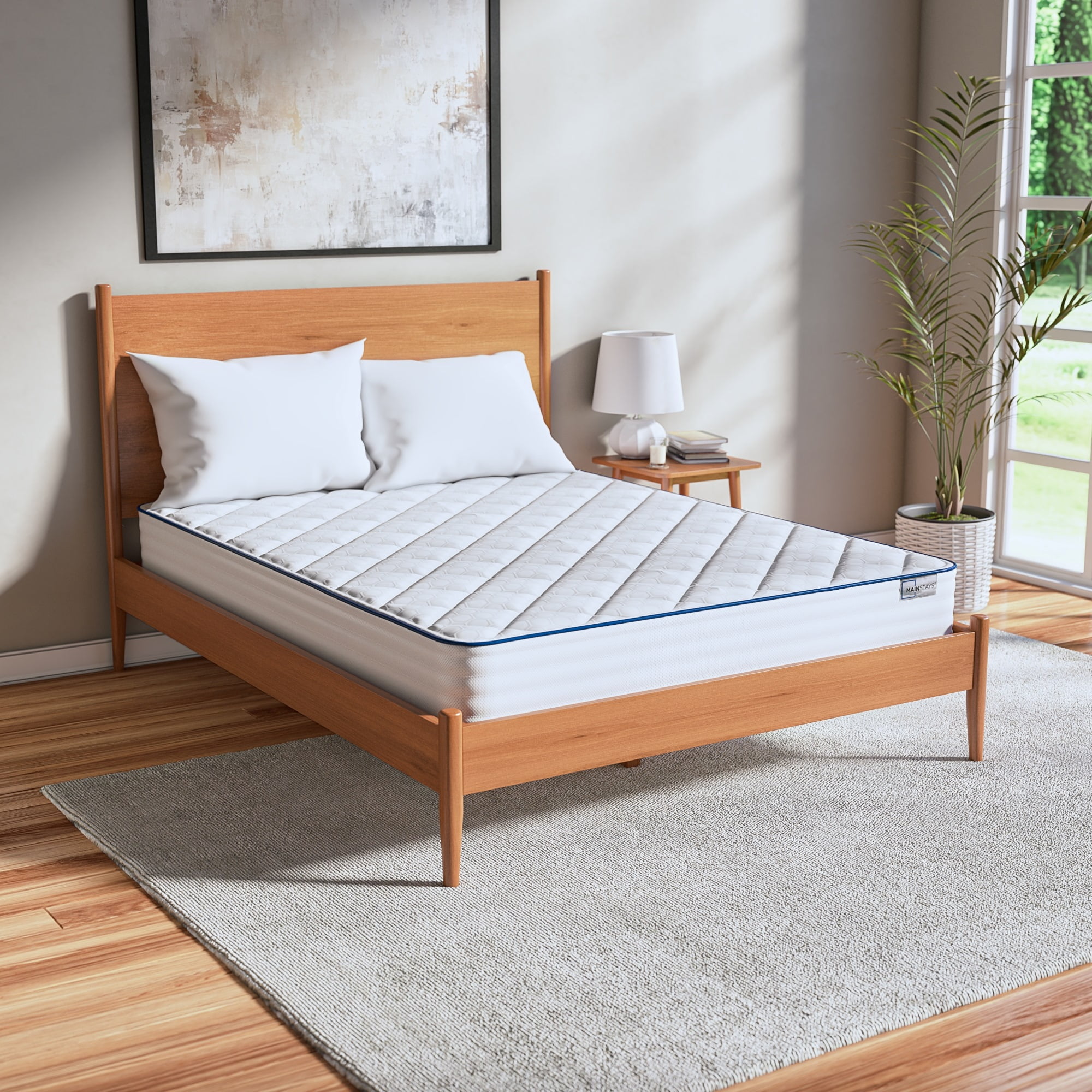 Mainstays 8" Pocket Spring Hybrid Bed Mattress in a Box, Medium Firm King