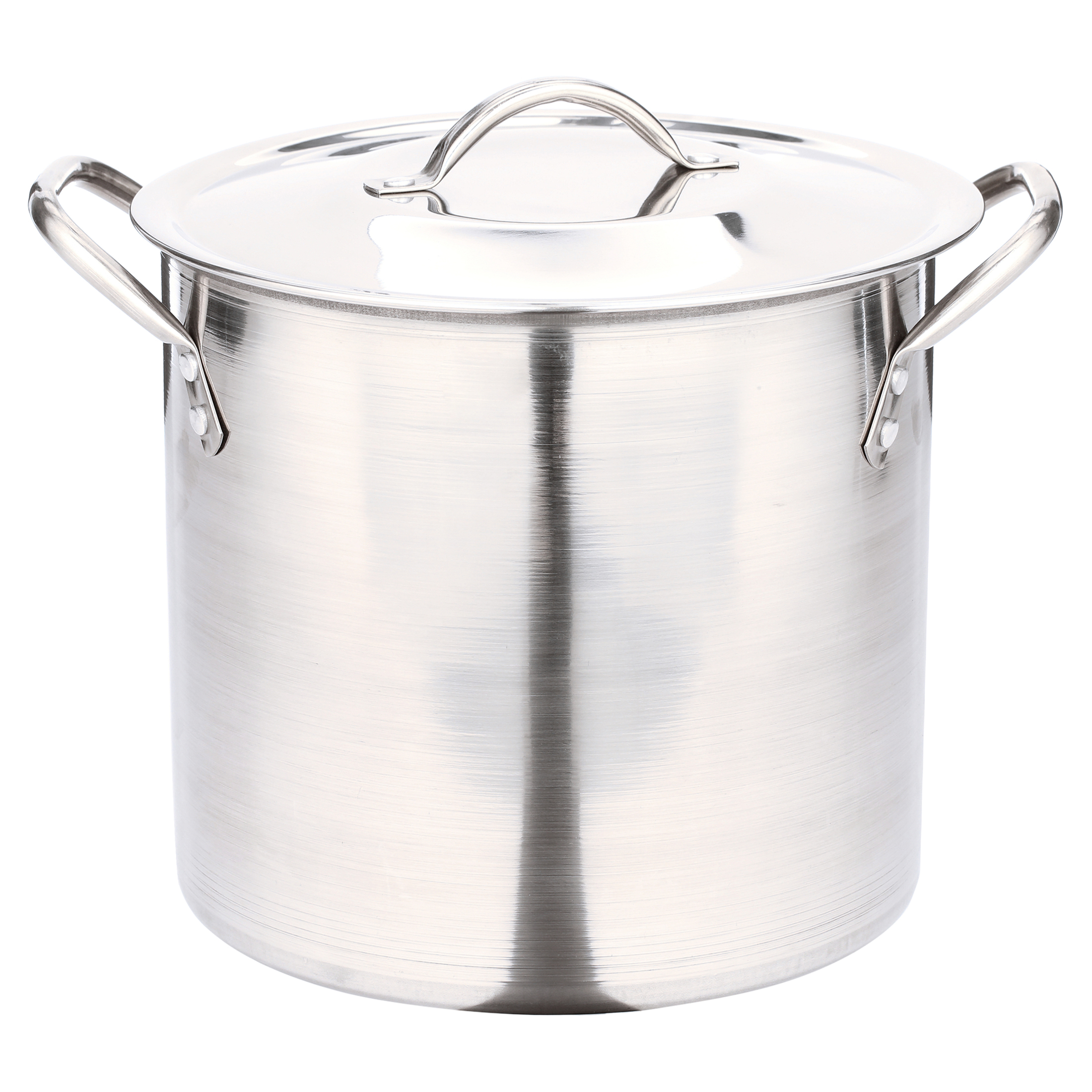Mainstays 8-Qt Stainless Steel Stock Pot with Metal Lid - image 1 of 6