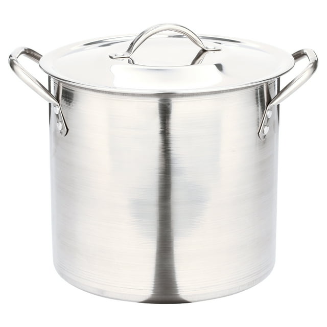 Mainstays 8-Qt Stainless Steel Stock Pot with Metal Lid