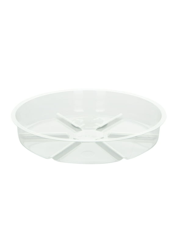 Mainstays 8" Round Clear Plastic and Vinyl Plant Saucer