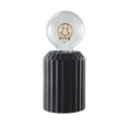 thumbnail interactive-video image 1 of Mainstays 8" Smiley Face Filament Open LED Bulb Accent Lamp, Black, 1 of 6