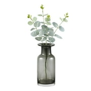Mainstays 8" Smoked Black Indoor Glass Vase