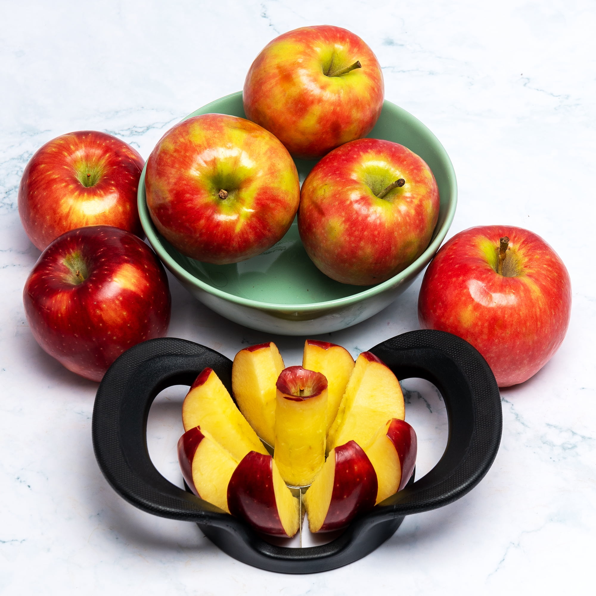 Chef Craft Stainless Steel Blade Apple Slicer, Wedger and Divider, Apple  Cutter and Corer Tool