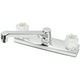 thumbnail image 1 of Mainstays 8" Widespread Dual Acrylic Handle Kitchen Faucet, Chrome, 1 of 6