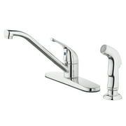 Mainstays 8 Centerset Single Handle Kitchen Faucet with Side Spray, Chrome