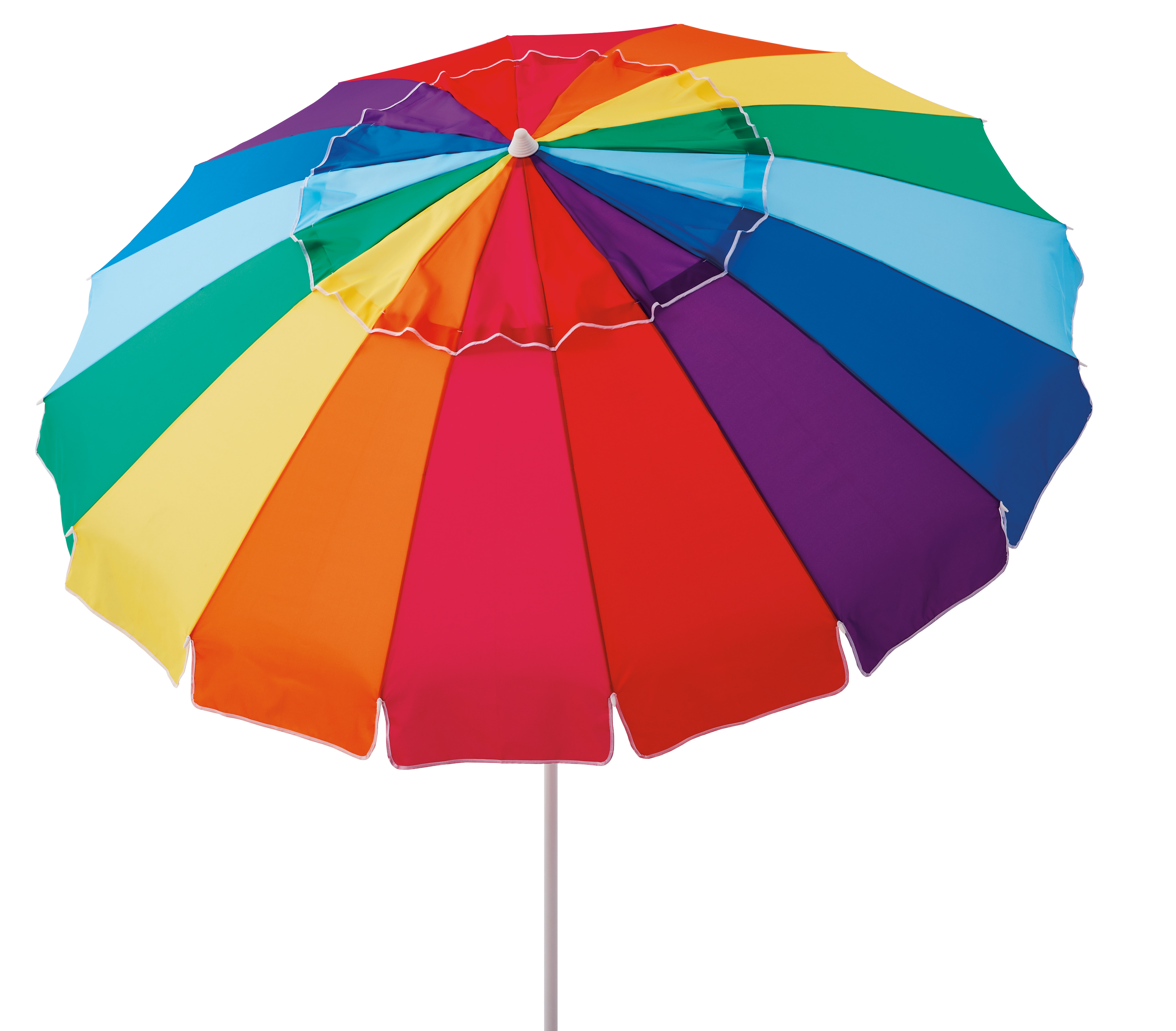 Mainstays 8 ft. Vented Tilt Rainbow Beach Umbrella with UV Protection - image 1 of 5