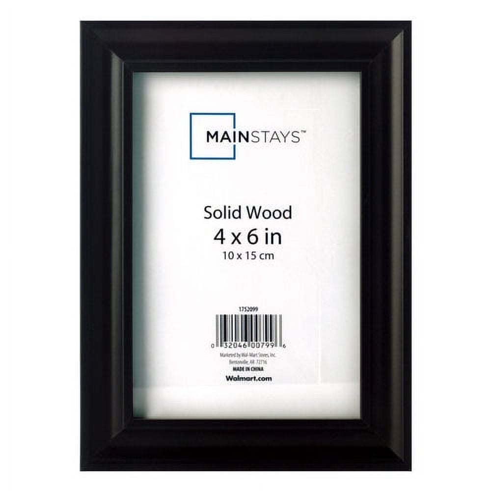 Mainstays 8 x 10 Solid Oak Wood Wall Picture Frame