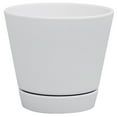 Mainstays 8" x 8" x 7" Round White Ceramic Plant Planter with Saucer