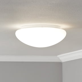 Mainstays 8 in Flush Mount Ceiling Light, 900 lm, 3 CCT Selectable, White